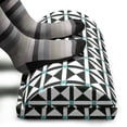 thumbnail image 3 of Geometric Foot Rest, Sketch Look Symmetric Print with Lines Triangles Pattern, Non-Slip Backing Adjustable Ergonomic Memory Foam Leg Support for Office, Turquoise Charcoal Grey, by Ambesonne, 3 of 5