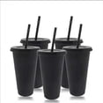 thumbnail image 3 of Innovative Temperature-Sensitive PP Plastic Color-Changing Cup with Built-in Straw – Durable, Compact & Stylish Transparent Tumbler for Cold Drinks, Travel, Outdoor Activities, Business Meetings &, 3 of 5