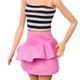 thumbnail image 5 of Barbie Fashionistas Doll #213, Blonde with Striped Top Wearing Removable Pink Skirt & Sunglasses, 65th Anniversary Collectible Fashion Doll, 5 of 5