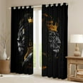 thumbnail image 2 of Feelyou Couple Lion Animal Curtains Pack of 2 (42x84 Each), Kawaii Black Girl Curtains Blackout, Tribal Western Princess Bedroom Curtains, Curtains and Drapes Home Decor, 2 of 6