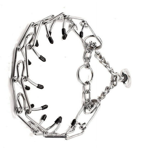 Collar de punta para perro, collar de estrangulamiento ajustable de acero inoxidable, collar de entrenamiento para perros pequeños, medianos y grandes, 3,0 mm x 50 cm/0,11 x 19,7 pulgadas
