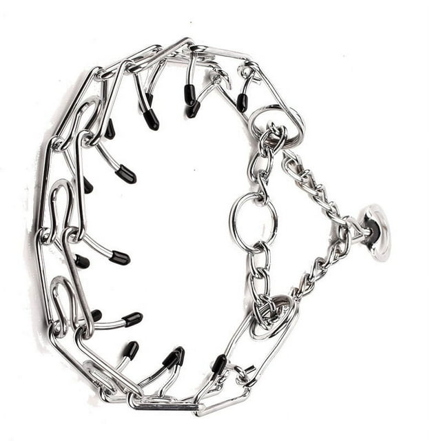 Collar de punta para perro, collar de estrangulamiento ajustable de acero inoxidable, collar de entrenamiento para perros pequeños, medianos y grandes, 3,0 mm x 50 cm/0,11 x 19,7 pulgadas