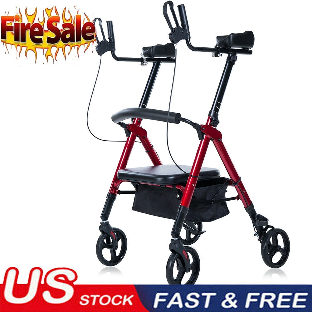 Details about US Heavy Duty 500 lb Rollator Walker Folding Wide Seat W/4 Wheels&Brakes Blue Details about US Heavy Duty 500 lb Rollator Walker Folding Wide Seat W/4 Wheels&Brakes Blue