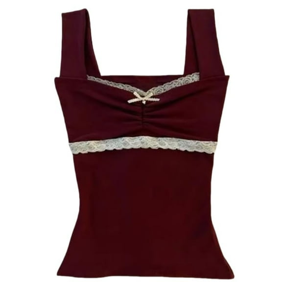 Women Summer Tops Women's Retro Sexy Leopard Print European Style Summer Short Slim Fit Vest Strap Cropped Tops Pack Top Women 3x Cut off Crop Top for Woman Cute Business Casual Clothes Bra Red L