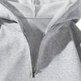 thumbnail image 5 of BUIGTTKLOP 1/4 Zip up Hoodies for Mens Lightfleece Lined Long Sleeve Hooded Sweatshirts Casual Pullovers, 5 of 5