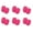 Hot Pink, variant on 0-12 Months Infant Baby Multipack Cotton Mittens Solid Color Protective Thermal Gloves 6 Pairs