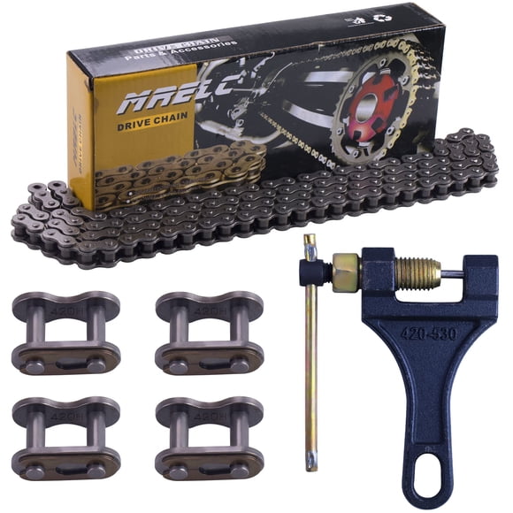 Cadena para motocicleta MRELC 420H Heavy Duty con rompecadenas