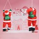 thumbnail image 3 of Adorno colgante Papá Noel trepando JAMW Sencillez para interiores y exteriores, 3 of 4