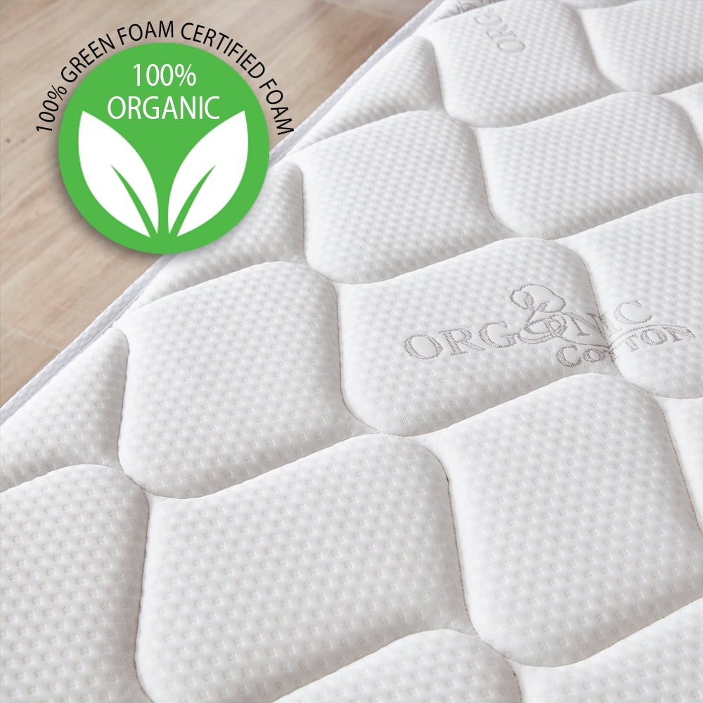 Oliver & Smith 10 Inch Twin Mattress - Hybrid Cool Memory Foam and Pocket Spring - Medium Firm - Coil Springs for Supportive Sleep