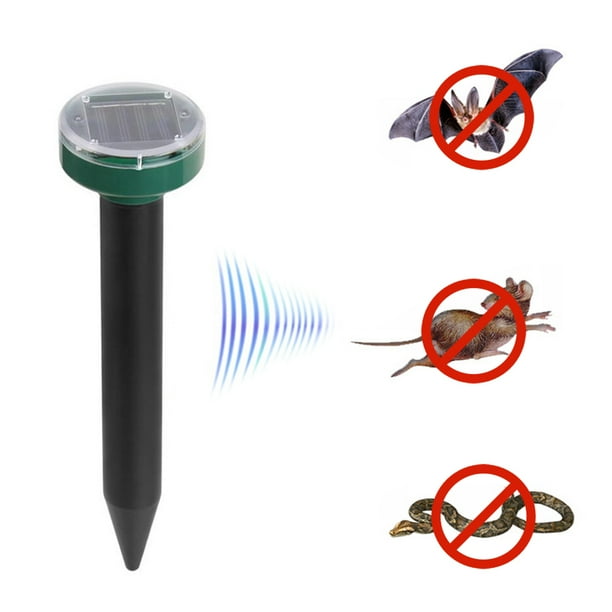 Solar Powered Sound Wave Sonic Repeller Outdoor Garden Yard Farm Mouse