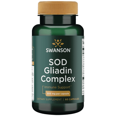 Swanson Sod Gliadin Complex 300 mg 60 Capsules
