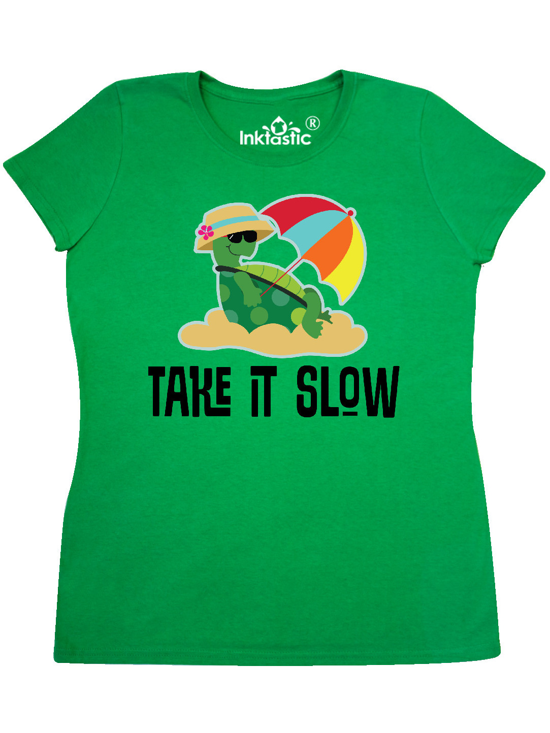 Inktastic Turtle Take It Slow Women S T Shirt Walmart Com Walmart Com