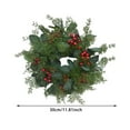 thumbnail image 3 of Wreath Small Holly Leaves Red Berries Door And Window Front Door Winter Wreath Primitive Wreaths for Front Door Nautical Door Wreath Fall Wreath Valentine's Wreath Door Wreaths for Front Door outside, 3 of 9