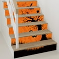 thumbnail image 5 of Halloween horror pumpkin tree pattern wall sticker PVC step decoration stair sticker, Peel and Stick Vinyl Stair Riser Decals Staircase Tile Stickers Decor Modern Marble Decoration Self-Adhesive, 5 of 9