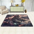 thumbnail image 2 of Cat Space Dj Rugs Washable Cover Floor Rug Carpets Bathroom Decorations For Kitchen Bedroom Indoor 36"X24", 2 of 4