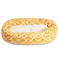 thumbnail image 2 of Majestic Pet Sherpa Athens Bagel Pet Bed for Dogs, Calming Dog Bed Washable, Large, Citrus, 2 of 5