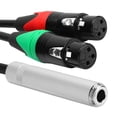 thumbnail image 1 of XLR Audio Connecting Cable, 11.81inch 6.35 To XLR Audio Cable, Firm For Headphone  For Power, 1 of 8