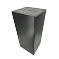 thumbnail image 3 of FixtureDisplays® Black Wood (MDF) Riser Six Sided 14.8 X 14.8 X 31.5", Bottom side has slot, Back side has door. 10089-RISER, 3 of 8