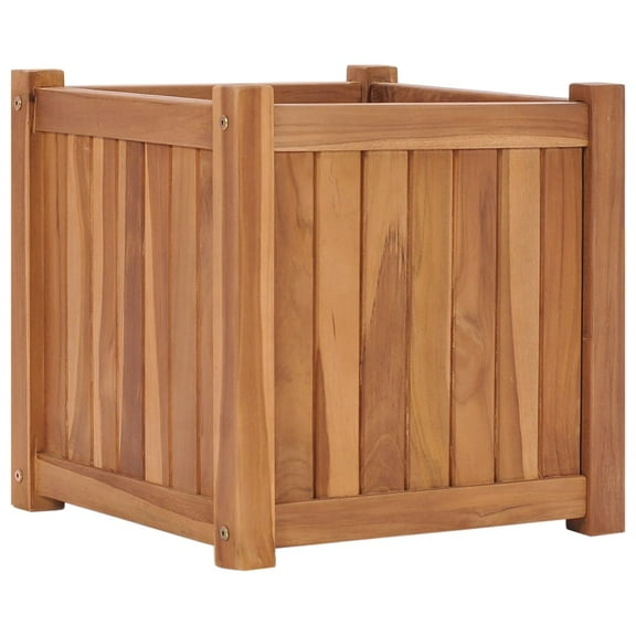 vidaXL Raised Bed 15.7"x15.7"x15.7" Solid Wood Teak