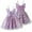 Purple, variant on Coerni Toddler Girls Butterfly Dress Adjustable Spaghetti Straps Princess Sundress Applique Tulle Dresses Sleeveless Ball Gown