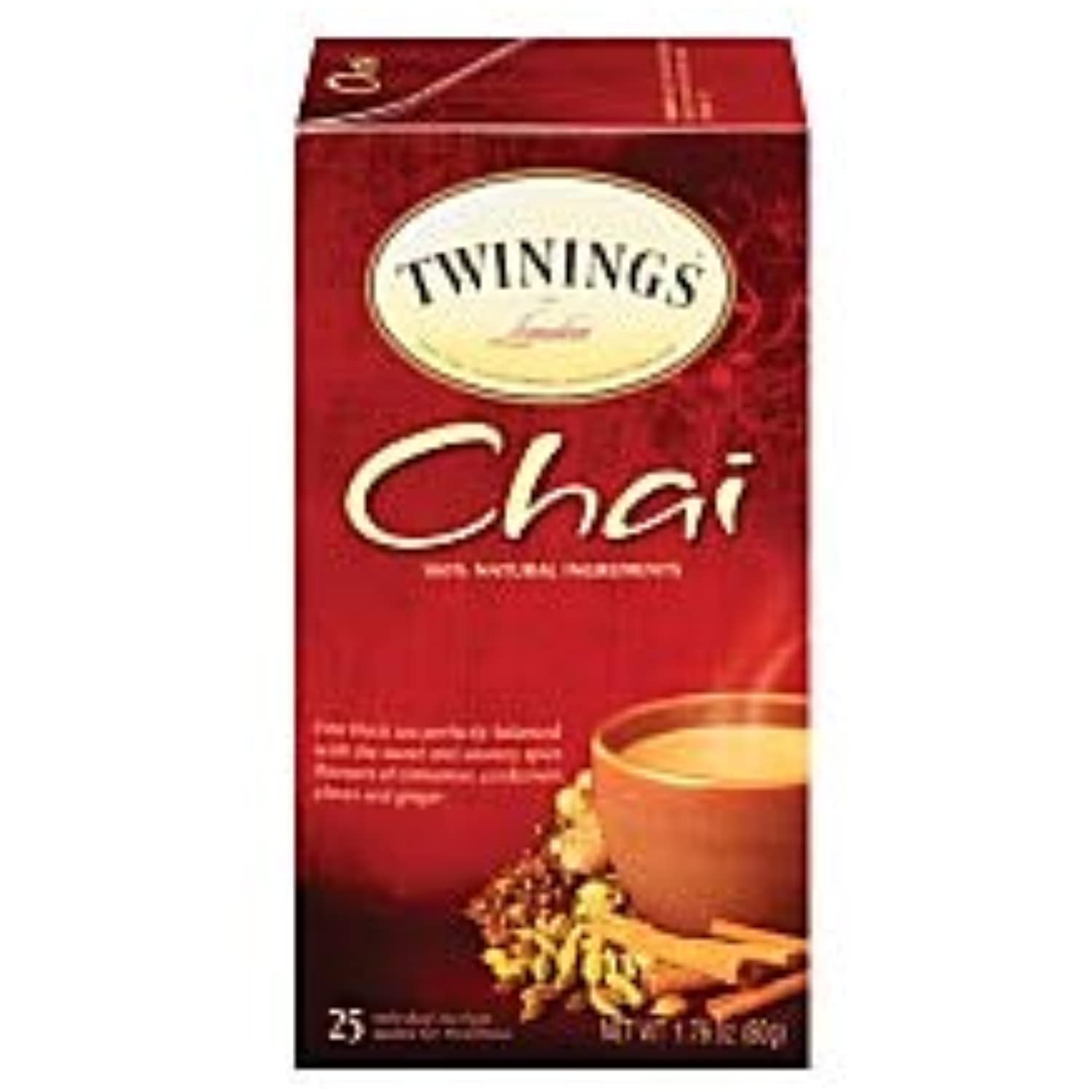 Twinings Chai Tea Bags, 25/Box