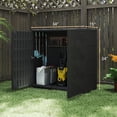 thumbnail image 5 of Indoor Outdoor Plastic Storage Cabinet 34"x15" ", Outdoor Storage Shed for Living Room, Hallway, Balcony, Garage, 5 of 7