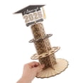 thumbnail image 5 of Nicehomfit Graduation Cash Cake Holder Wooden Double Layer Money Organizer for Party Decor in Golden, 5 of 6