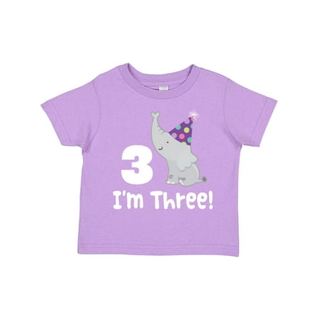 

Inktastic 3rd Birthday Zoo Elephant Childs Gift Toddler Boy or Toddler Girl T-Shirt