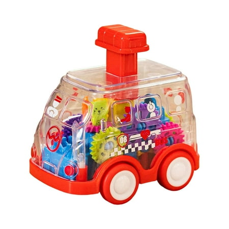 Gear Bus Toys Fine Motor Skills Developmental Toys Early Educational Toys Vehicles Toys Gift for Kids Toddlers