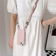 thumbnail image 3 of Silicone iPhone Case with Phone Lanyard, Long Crossbody Strap, Universal Lanyard Neck Strap Protective Case Cover (Beige, iPhone 12 Pro Max), 3 of 12