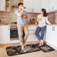 thumbnail image 2 of Coolnut Kitchen Rug Set of 2, Tigers Flowers Cushioned Anti-Fatigue Kitchen Mat Non Slip Washable Floor Mat Comfort Standing Mats for Office, Home, Laundry Room Home Decor Gifts, 2 of 7