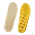 thumbnail image 1 of 2 Pares De Plantillas De Lana Plantillas De Zapatos Que Absorben Los Golpes Inserciones De Zapatillas De Nido De Abeja Sunnimix Plantillas de invierno suaves y cálidas, 1 of 8