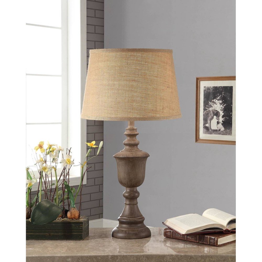 Better Homes and Gardens Rustic Wood Finish Table Lamp