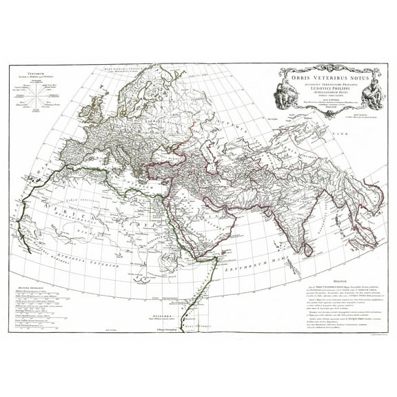 Historic Map - Europe Asia - D'Anville 1799 - 32.30 x 23 - Vintage Wall Art