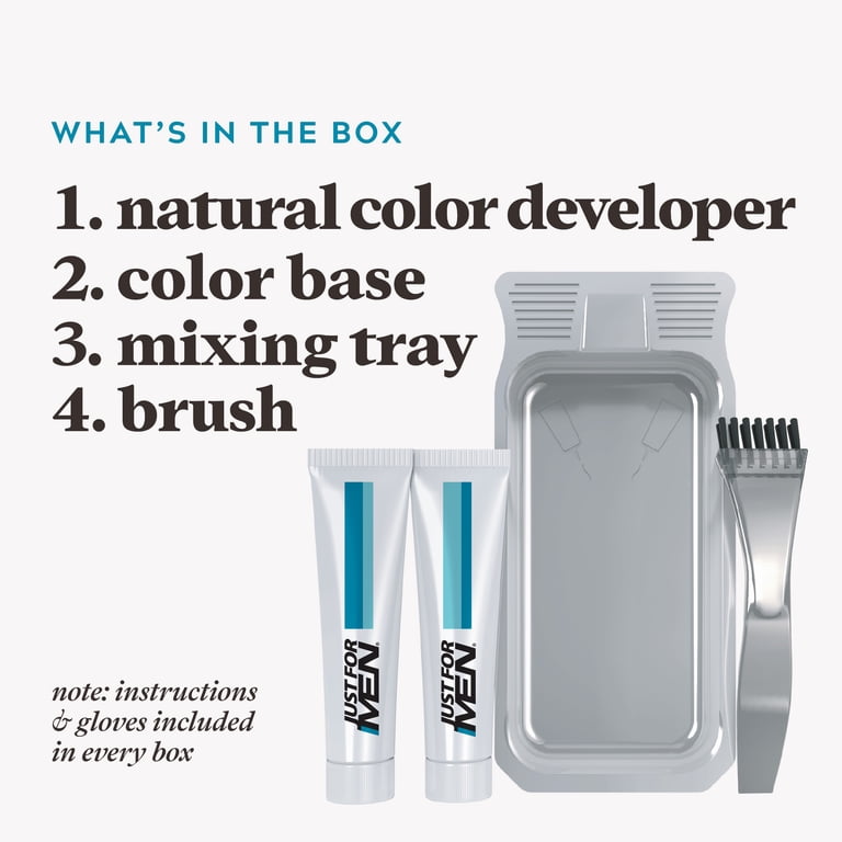 Just For Men, Beard Dye, M-45, Dark Brown with Brush Included