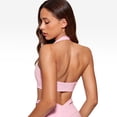 thumbnail image 2 of Top deportivo con relleno tipo halter largo para mujer INGIA color rosa talla L, 2 of 5