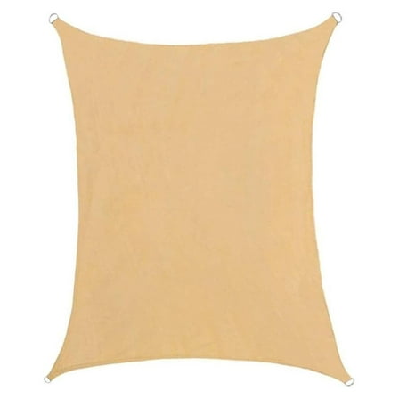Sun Shade Sail Rectangle 10x13ft - UV Protection, Water-Resistant - Desert Sand