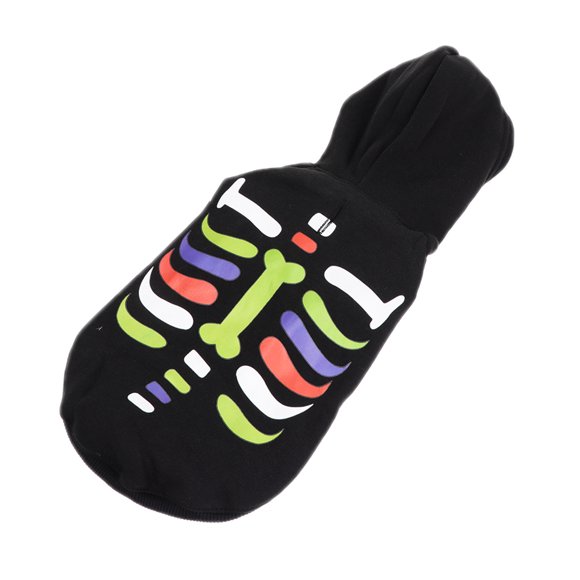 1Pc Creative Pet Hoodie Halloween Skull Head Printing Funny Dog Costume