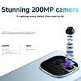 thumbnail image 6 of XIAOMI Redmi Note 15 Pro 4G LTE Ai for Tmobile Mint Tello & Global 256GB + 8GB 6.77" 120Hz 200MP AI Camera Model 25100RA69G Unlocked Dual Sim Liberado Glacier Blue, 6 of 8