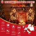 thumbnail image 5 of Quntis Christmas Window Lights, 140LED Large Metal Nativity Christmas Window Silhouette Lights with Timer& 8 Mode, Lighted Christmas Nativity Window Hanging Lights for Christmas Decorations, 5 of 8