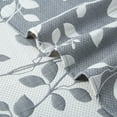 thumbnail image 4 of Haperlare Muslin Blanket King Size Soft Leaf Pattern Cotton Quilted Polyester Filling Bed Blankets Home Decoration for Adults Unisex, Gray, 104" x 90", 4 of 7