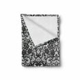 thumbnail image 2 of Gothic Soft Flannel Fleece Blanket, Classical Bridal Composition Vintage Spring Motifs Victorian Wedding Inspirations, Cozy Plush for Indoor and Outdoor Use, 60" x 80", Black White, by Ambesonne, 2 of 6