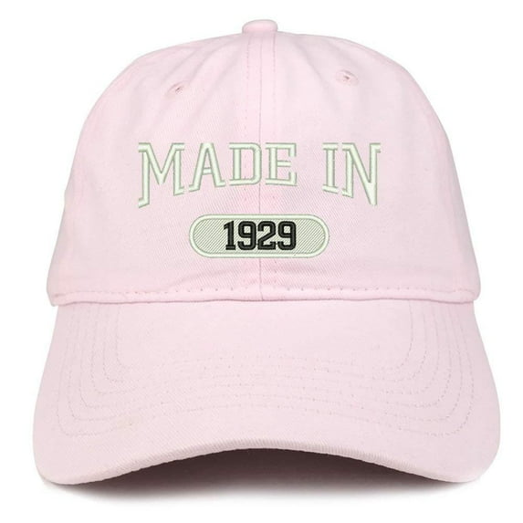 Trendy Apparel Shop Made In 1929 Embroidered 89th Birthday Brushed Cotton Cap