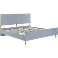 thumbnail image 1 of ACME Gaines Queen Bed in Gray High Gloss Finish, 1 of 5