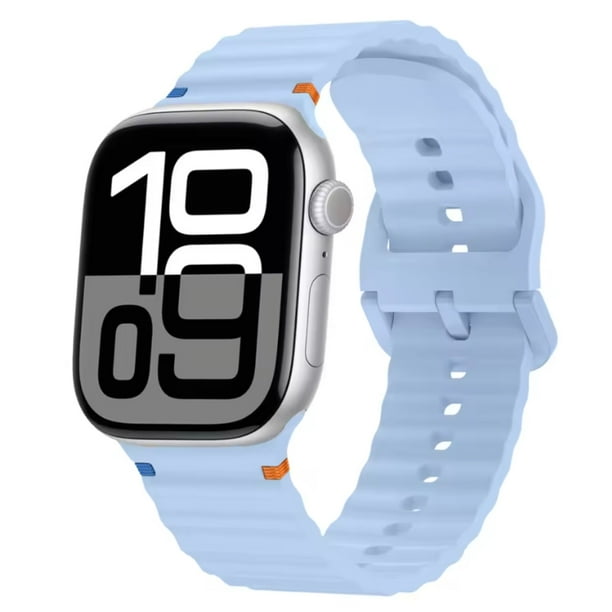 Correa Sport de Silicona Para Apple Watch, Compatible con Todas Las Series: 1,2,3,4,5,6,7,8,9,10,SE,ULTRA