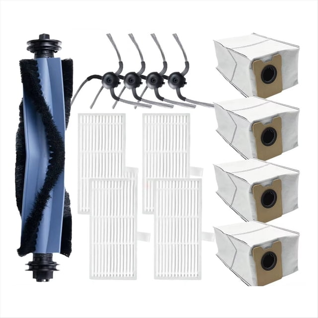 Accesorios y Repuestos para Aspiradora Robot para C10: Cepillo Lateral Principal, Filtro HEPA, Bolsa para Polvo A