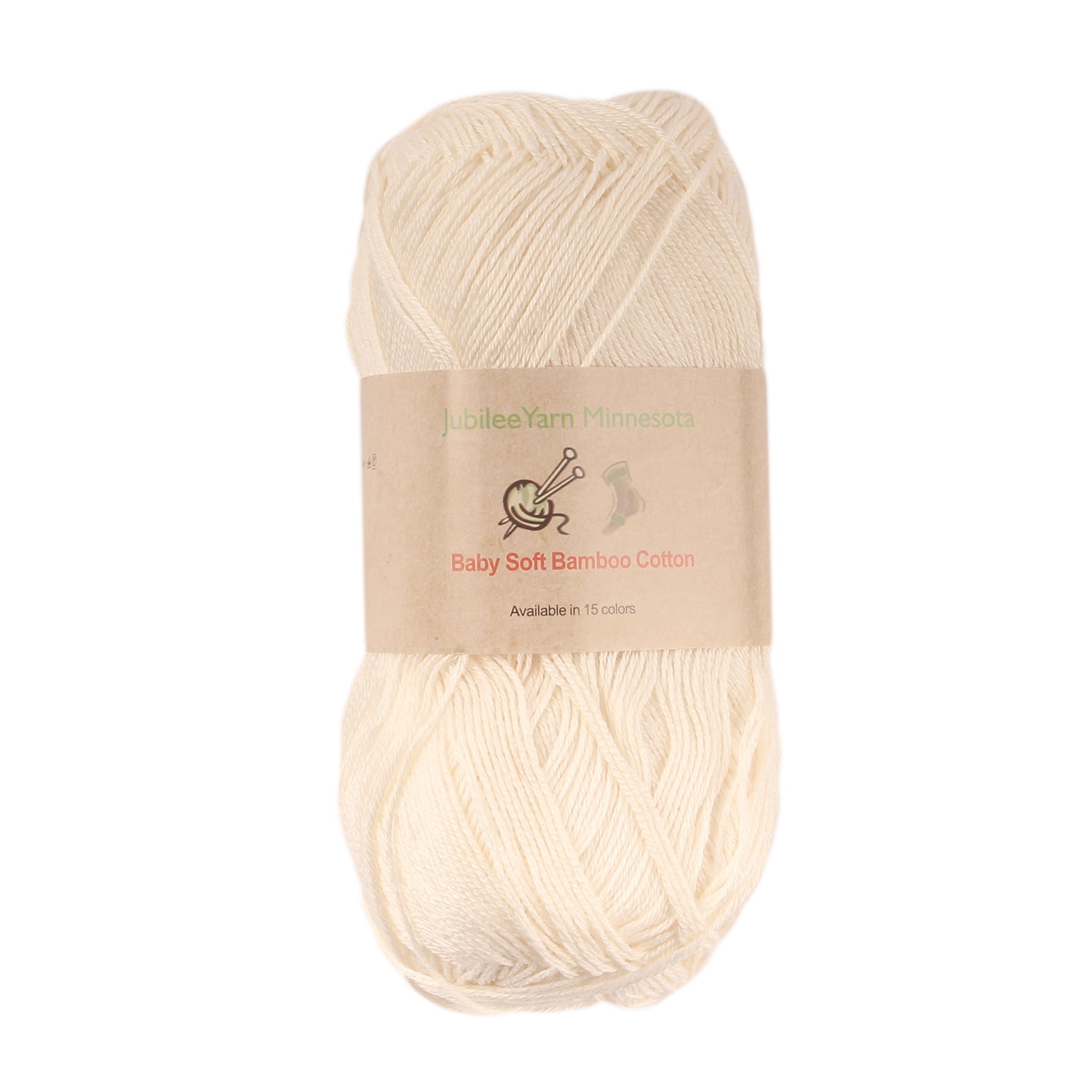 JubileeYarn Bamboo Cotton Sport Yarn - 50g/Skein - Shades of Neutral Tones - 4 Skeins