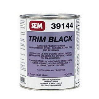 SEM Products Trim Black Ultra | Jet-Black Trim Car Spray Paint for Plastic,  Aluminum, Steel and Stainless Steel | 6-Pack | Gloss