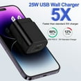 thumbnail image 2 of for iPhone 15 Charger,AILKIN 25W 2PACK USB C Charger Block Type C Charger Fast Charging with 2PACK Usb C Cable 6ft Android Phone Wall Charger Block Plug Adapter for iPhone 15 Charger Block Usb C, 2 of 8