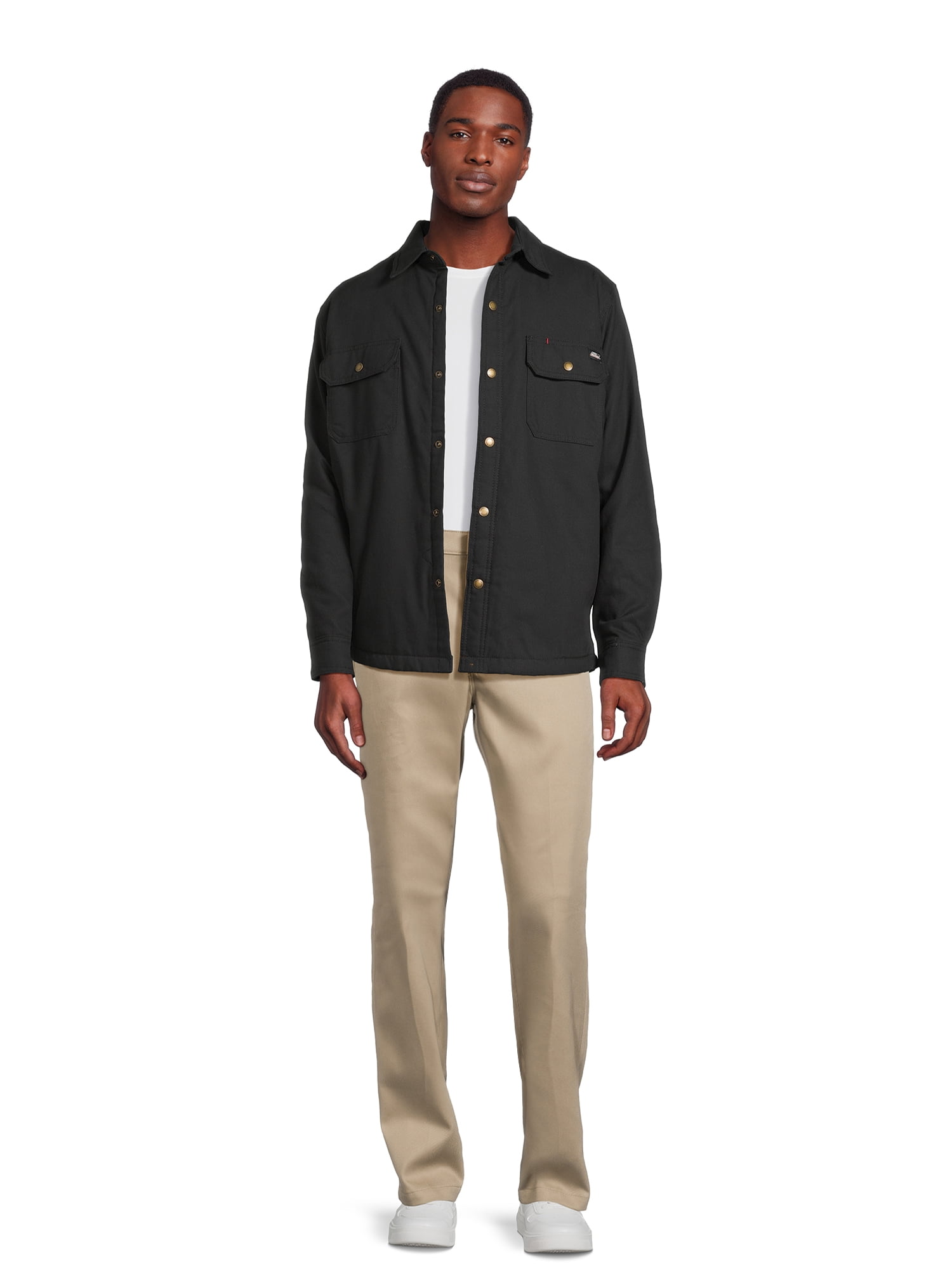 Genuine Dickies Men's Fleece Lined Flannel Shirt Jacket